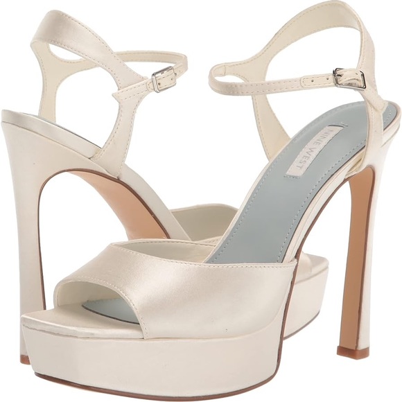 Jimmy Choo copy: Women's Legacy Bridal Platform Stiletto Dress Sandals - Picture 1 of 4